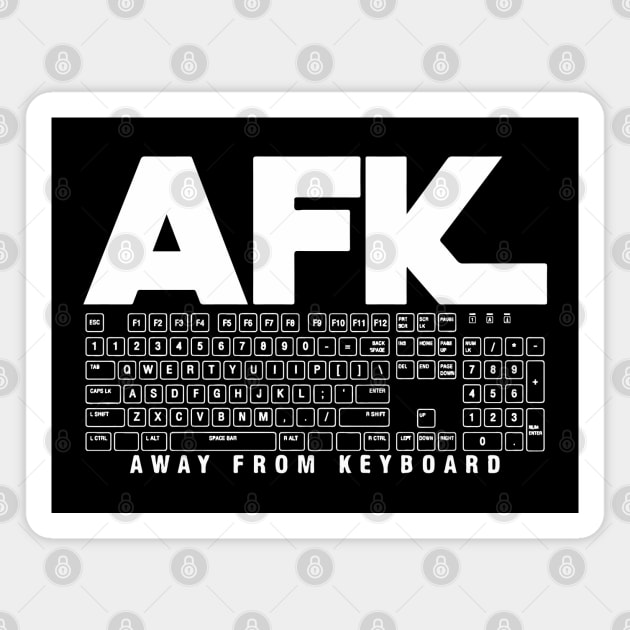 AFK Symbol Shirt Sticker Tapestry Mug Pillow And More T-Shirt Magnet by Lamink